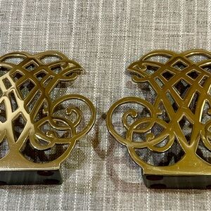Virginia Metalcrafters Solid Brass Thomas Jefferson Bookends